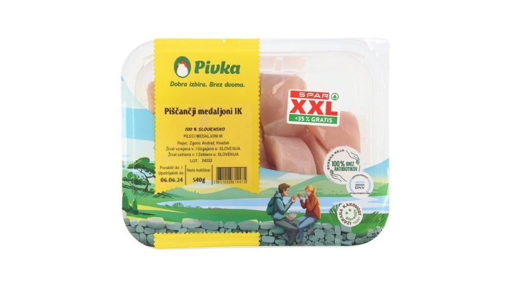 Medaljoni piščančji XXL 540 g Piuka - Akcija v trgovini Spar
