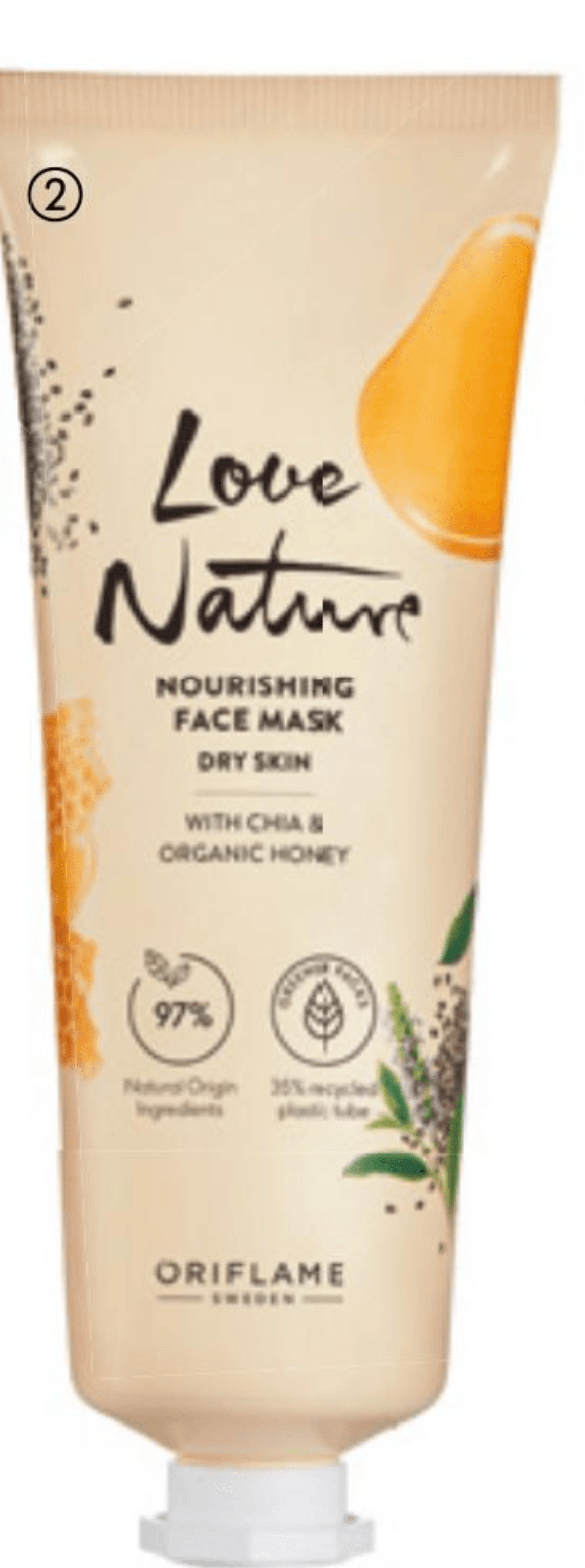 Love Nature hranilna krema za obraz s chia semeni in medom 50 ml Oriflame - Akcija v trgovini Oriflame