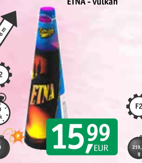 Etna vulkan - Akcija v trgovini Jager