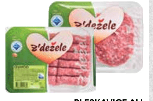 Pleskavice ali Čevapčiči Z'dežele 480 g - Akcija v trgovini Tuš