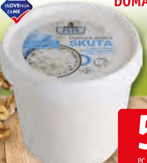 Domača skuta Kmetija Flis 1 kg - Akcija v trgovini Jager