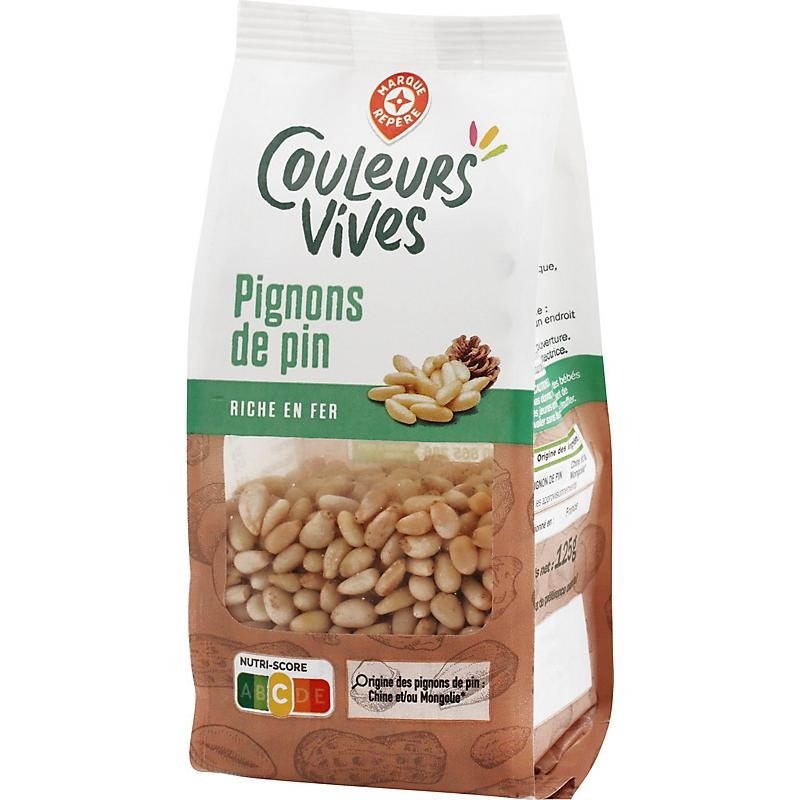 Couleurs Vives Pignons de pin 125 g Akcija v trgovini E.Leclerc