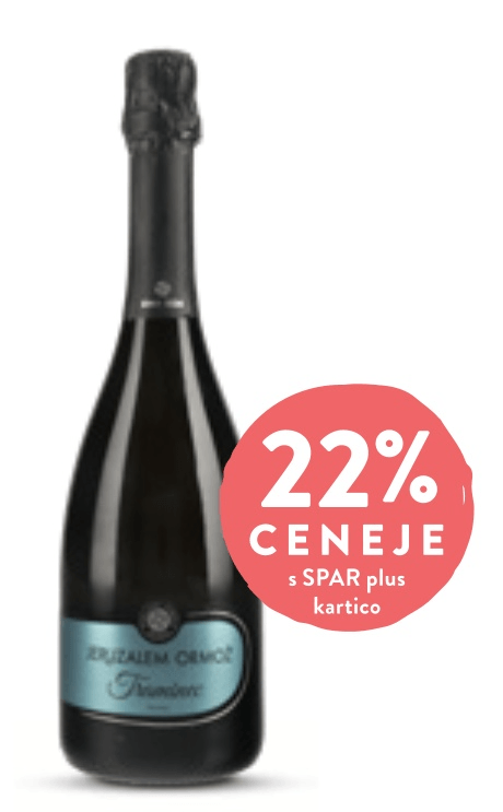 Peneče vino Traminec 0,75 l Jeruzalem Ormož - Akcija v trgovini Spar