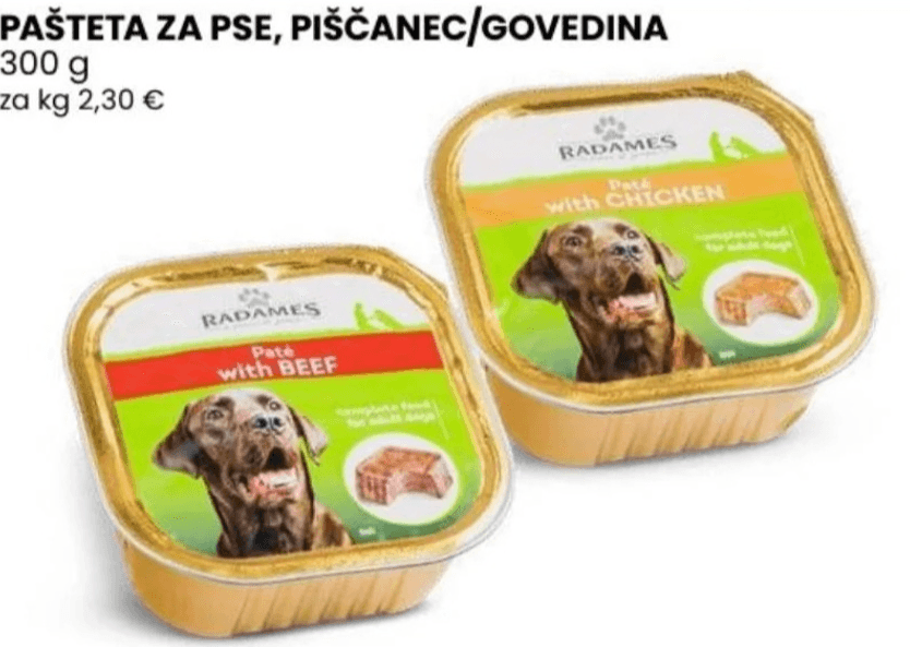 Radames Pašteta za pse 300 g - Akcija v trgovini Eurospin