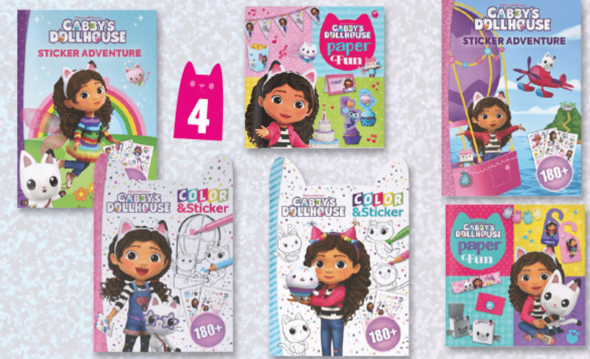 Ustvarjalne knjige Gabby's Dollhouse - Akcija v trgovini Lidl