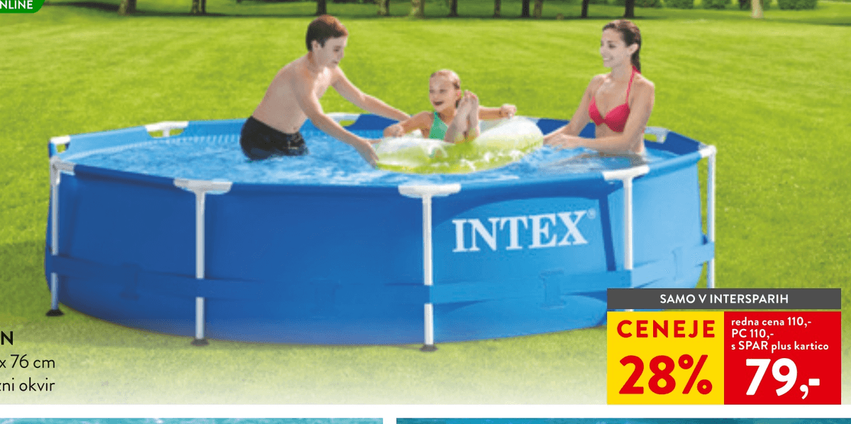 INTEX BAZEN - Akcija v trgovini Spar