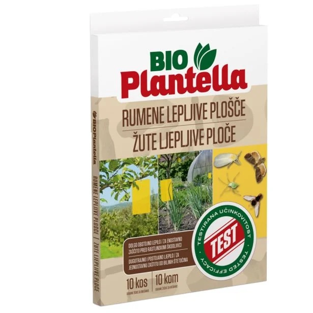 Bio Plantella rumene lepljive plošče 10 + 2 kos - Akcija v trgovini Merkur
