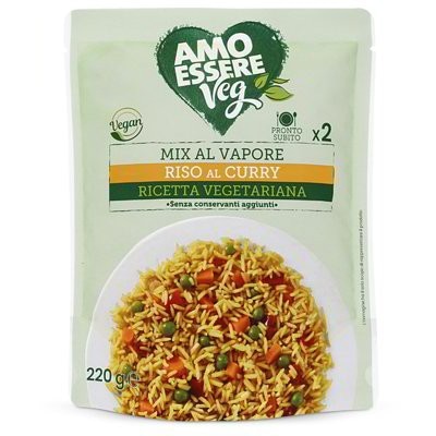 Riž z zelenjavo 220 g AMO ESSERE Veg - Akcija v trgovini Eurospin