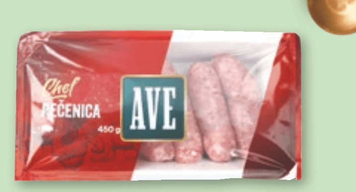 Pečenica 450 g Chef, Ave - Akcija v trgovini Spar