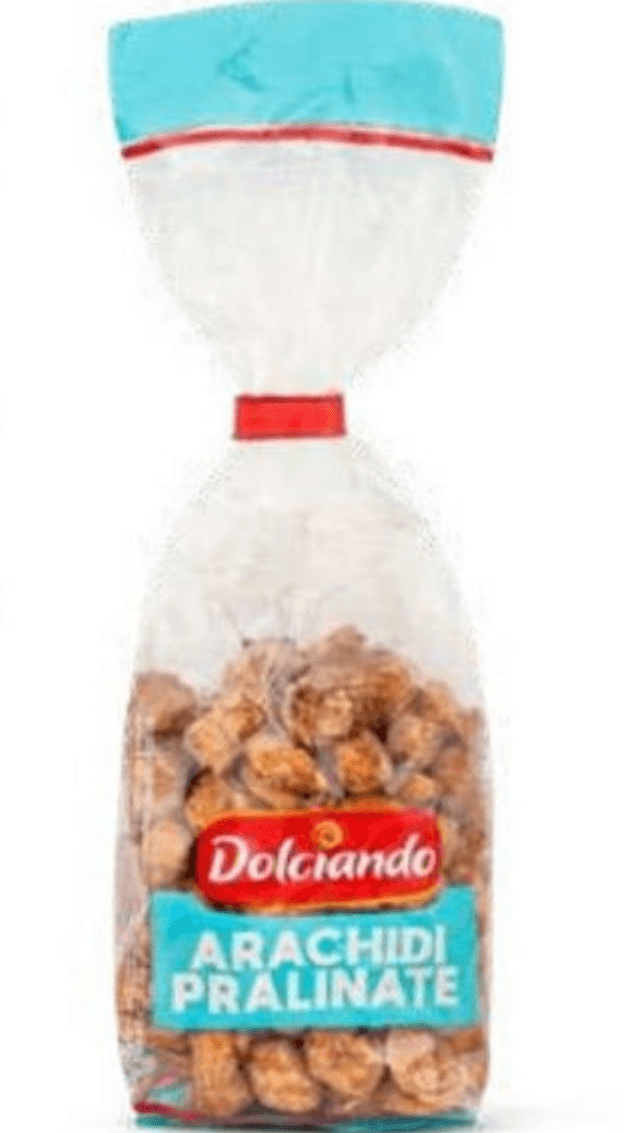 Dolciando Arašidi s sladkorno glazuro 150 g - Akcija v trgovini Eurospin