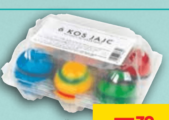 MAVRIČNA JAJCA 6/1 - Akcija v trgovini Tuš