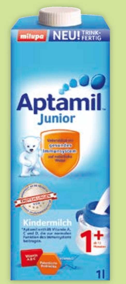Aptamil junior nadaljevalno mleko za malčke 1 l - Akcija v trgovini Mueller