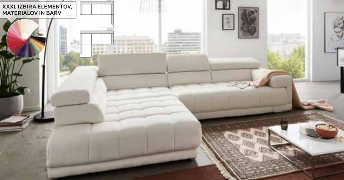 Sedežna garnitura Beldomo SPEED - Akcija v trgovini Lesnina