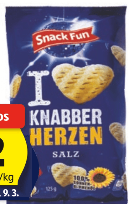 Snacky Stars 125 g SNACK FUN - Akcija v trgovini Hofer