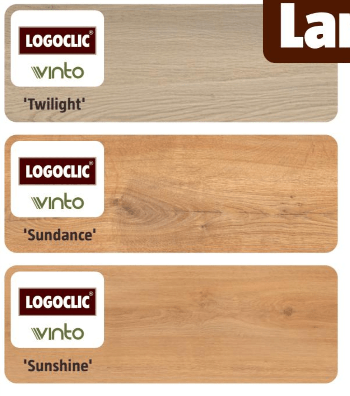 Sundance Oak, Twilight Oak ali Sunshine Oak 2,52 m² LOGOCLIC Vinto - Akcija v trgovini Bauhaus