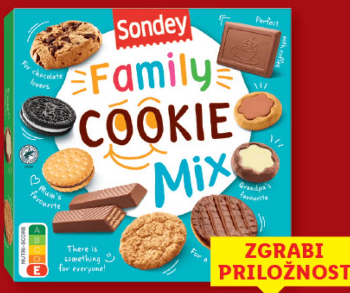 Sondey Mešani piškoti 255 g - Akcija v trgovini Lidl