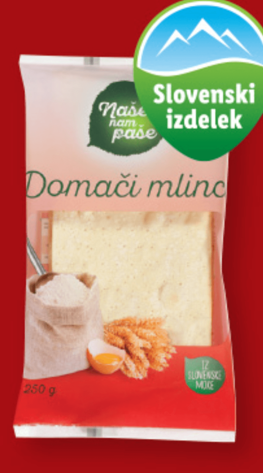 Naše nam paše Domači mlinci 250 g - Akcija v trgovini Lidl