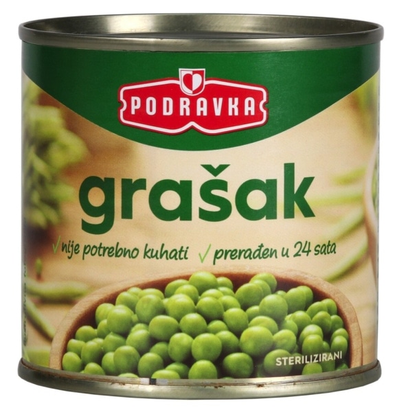 Podravka Konzervirana zelenjava 280 g (grah), 400 g (leča, čičerika) - Akcija v trgovini Tuš