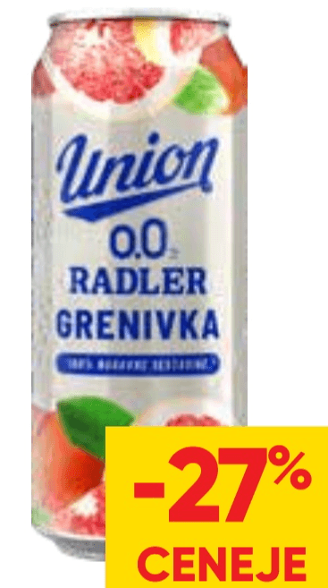 Radler Union 0,5 l - Akcija v trgovini Tuš