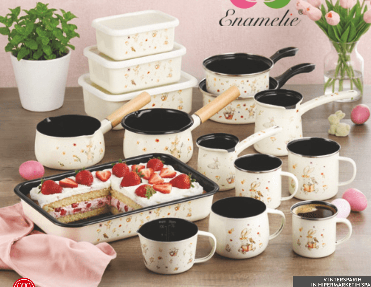 Emajlirana posoda Hana ENAMELIE - Akcija v trgovini Spar