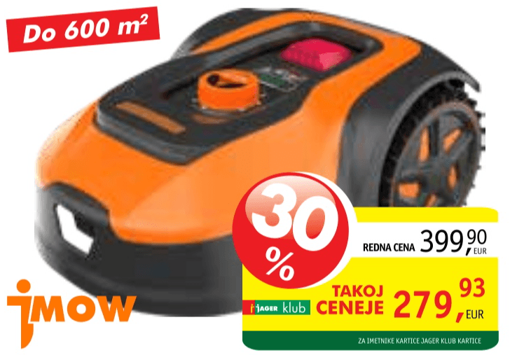 Robotska kosilnica Imow RMA501M20V - Akcija v trgovini Jager