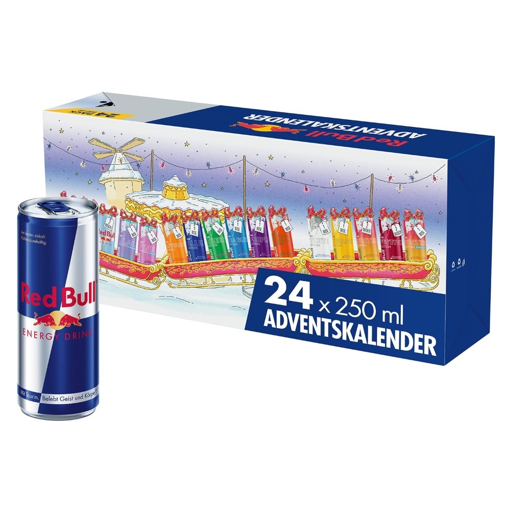 Red Bull adventni koledar 24 pločevink x 0,33 L Akcija v trgovini Regal Shop