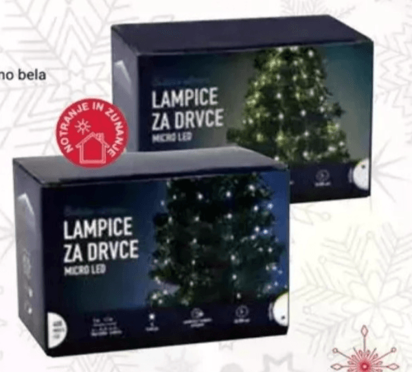 LED mikro lučke za božično drevo 408 L, 1.7 + 5 m EMOS - Akcija v trgovini Pevex