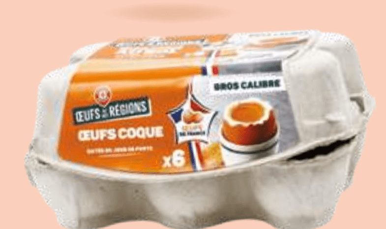 Jajca 6 kos L'ŒUFS REGIONS - Akcija v trgovini E.Leclerc