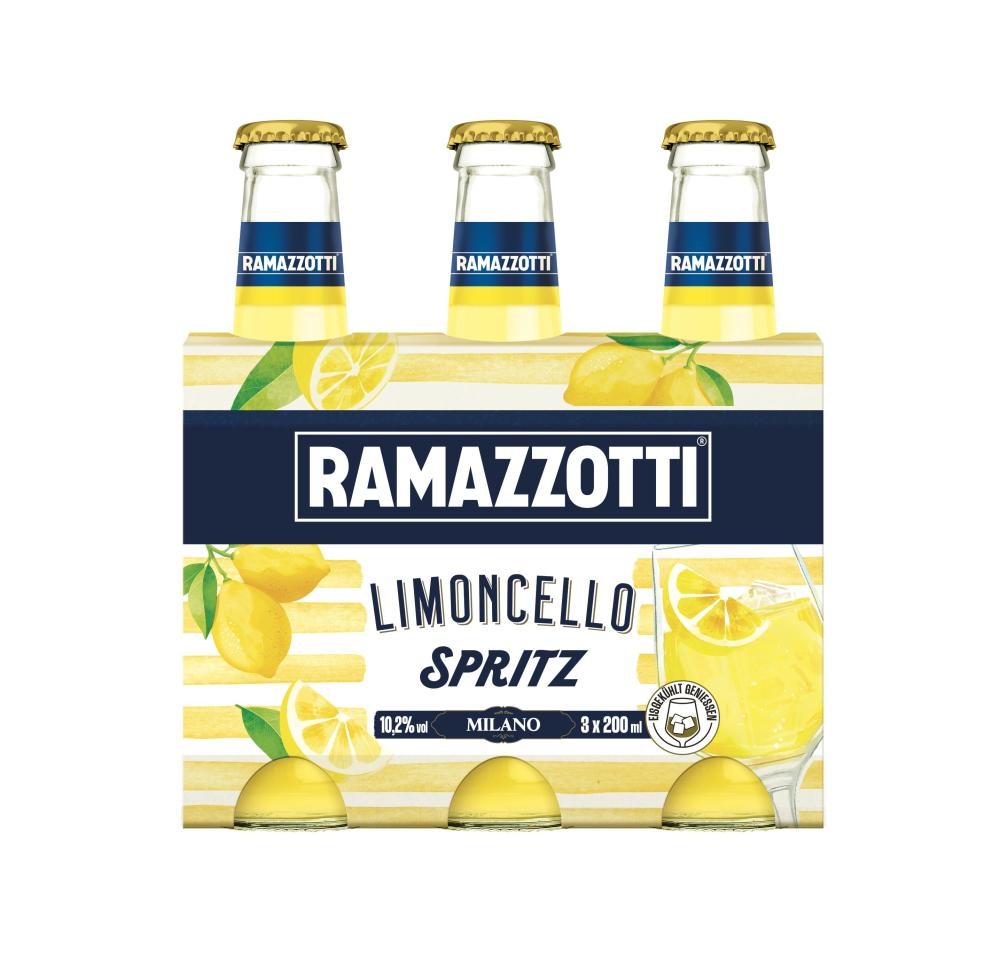 RAMAZZOTTI LIMONCELLO SPRITZ 3x 200 ml - Akcija v trgovini E.Leclerc