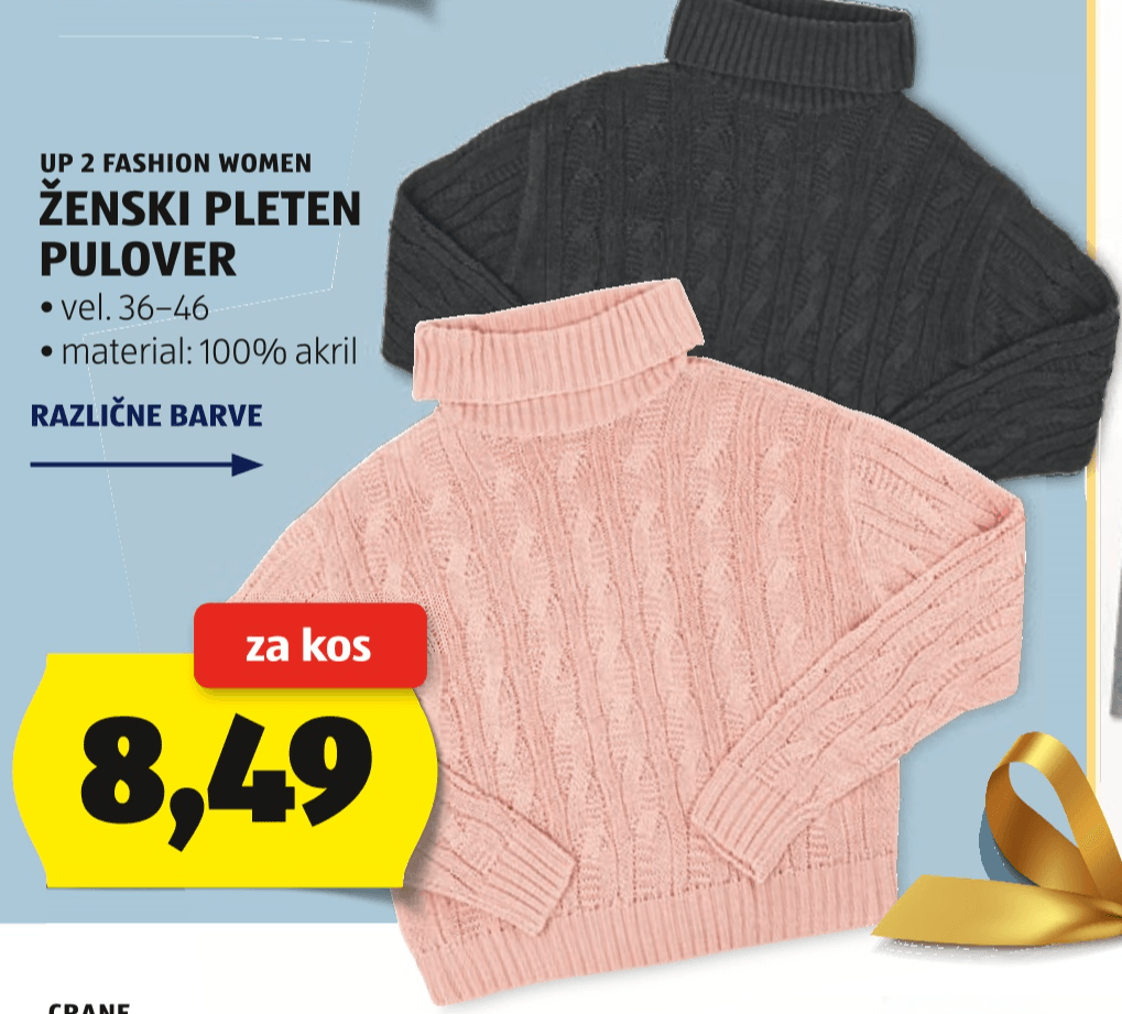 UP 2 Fashion Women Ženski pleten pulover - Akcija v trgovini Hofer