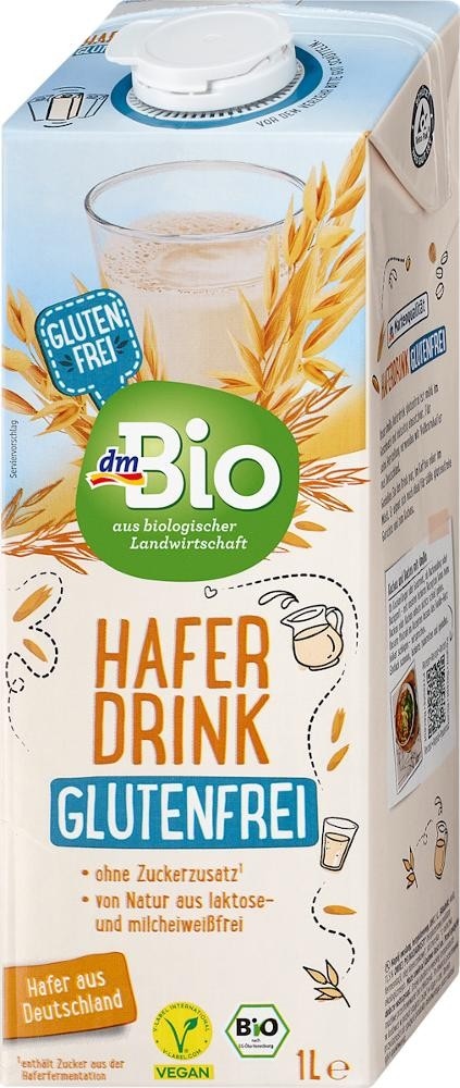 dmBio ovseni napitek brez glutena 1 l Akcija v trgovini Dm