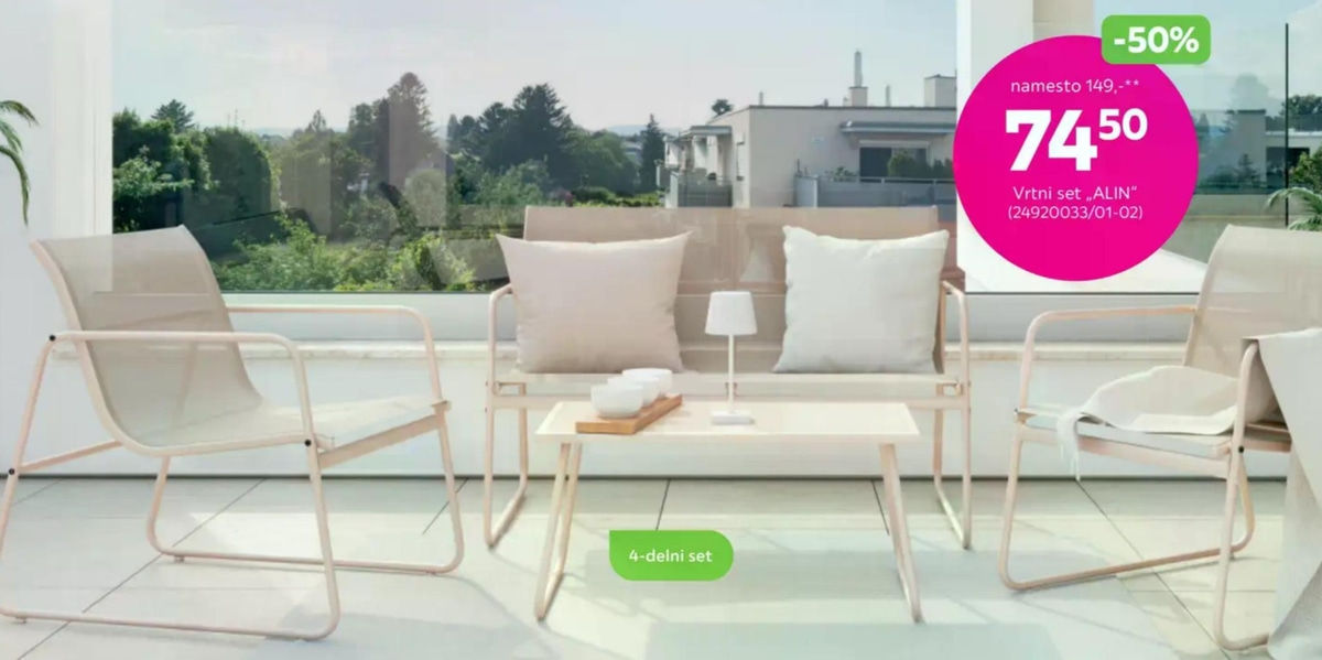 Vrtni set „ALIN" 4-delni set - Akcija v trgovini Mömax