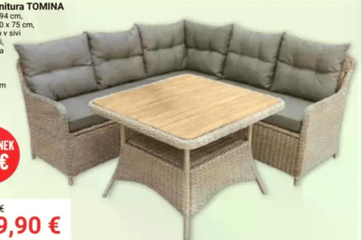 Vrtna garnitura TOMINA - Akcija v trgovini Pevex