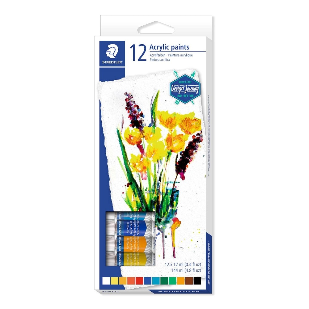 Akrilne barve Design Journey 12/1 STAEDTLER Akcija v trgovini E.Leclerc