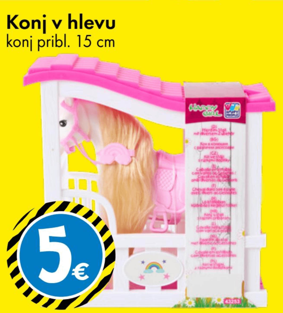 Konj v hlevu - Akcija v trgovini Tedi