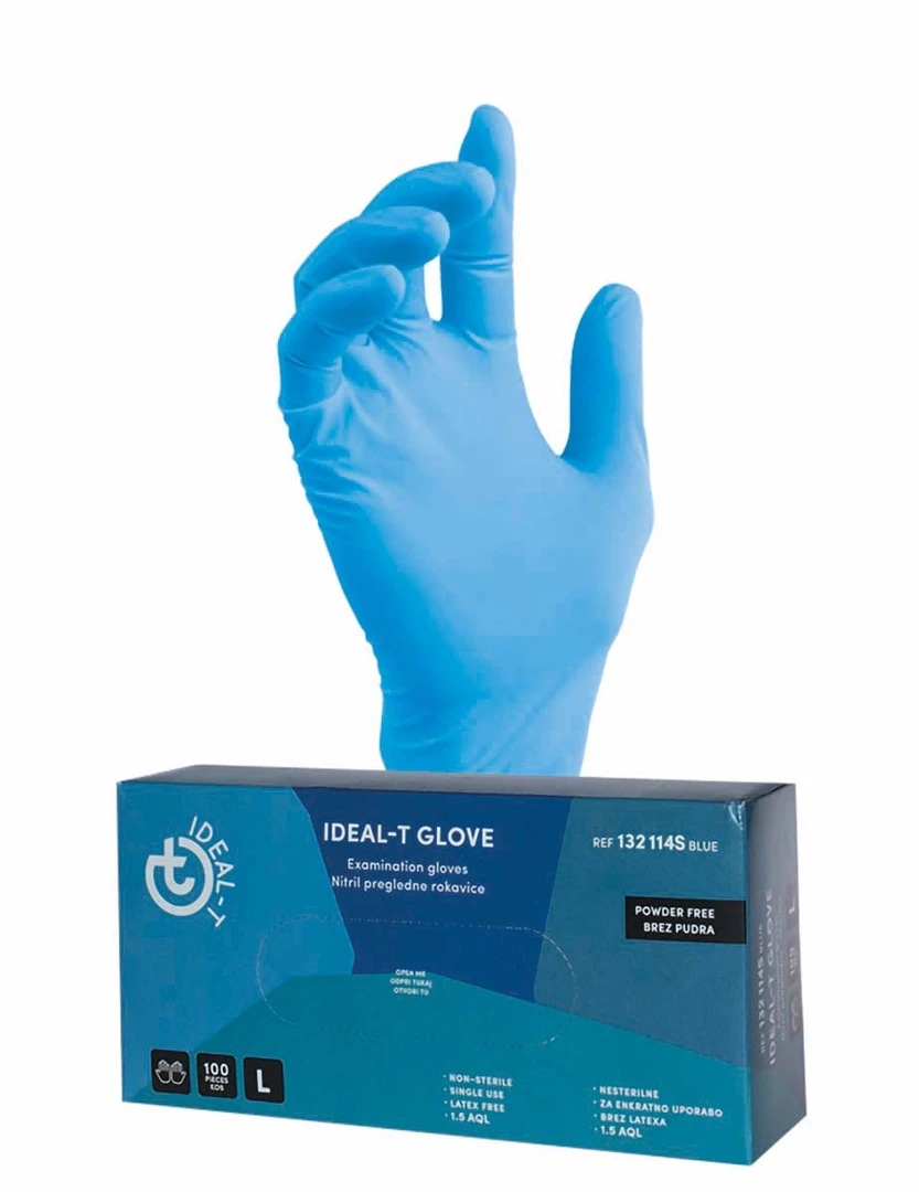 Rokavice za enkratno uporabo Ideal-T Premium 100/1 - Akcija v trgovini Merkur