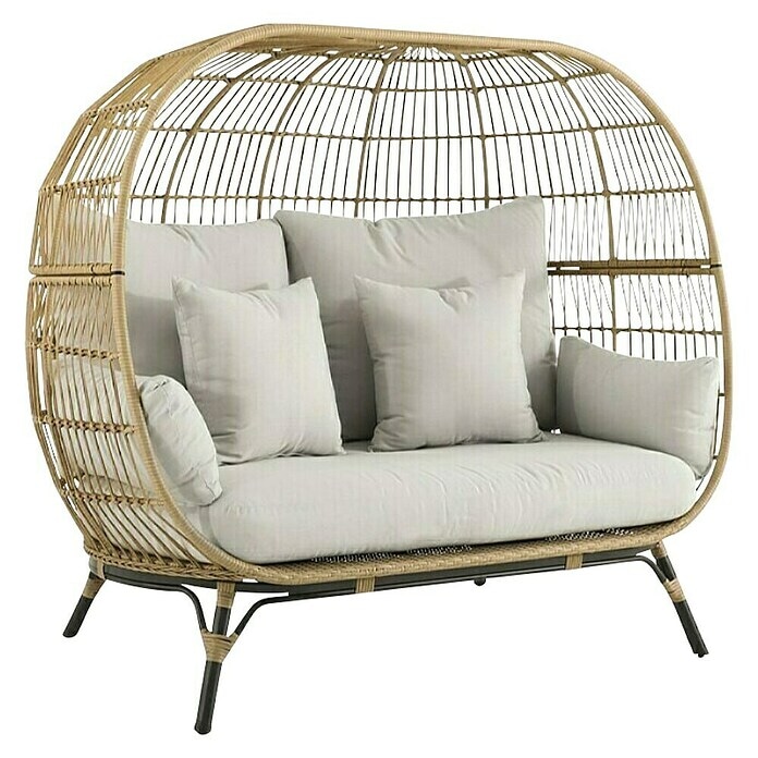 Lounge vrtni dvosed 'Larissa' dvosed d 173 x š 109 x v 151 cm - Akcija v trgovini Bauhaus