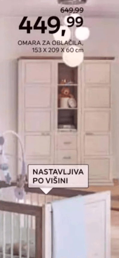 my baby Omara za oblačila "CAMRON" - Akcija v trgovini Lesnina