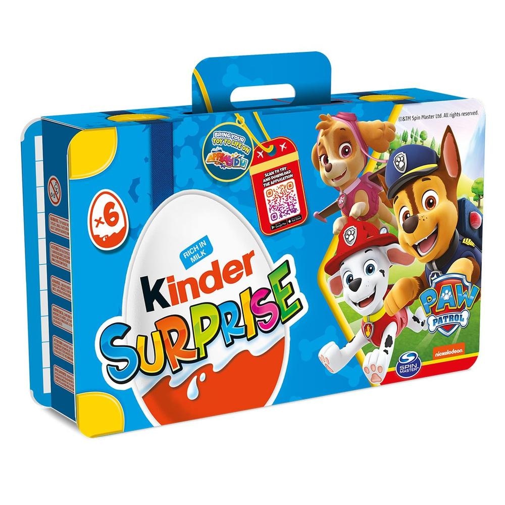 KINDER Surprise Tačke na patrulji 6x čokoladni jajček + igrača, 120 g - Akcija v trgovini Kompas Shop