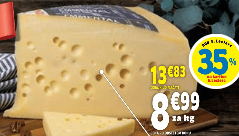 Sir Emmental Etrez - Akcija v trgovini E.Leclerc