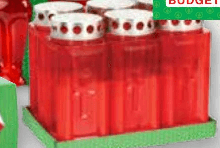 Nagrobne sveče 6/1 Akcija v trgovini Spar