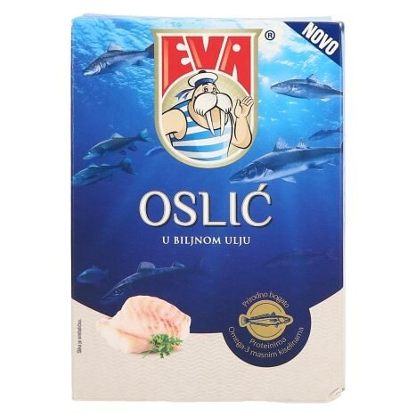 Oslič v rastinskem olju Eva 100 g - Akcija v trgovini Mercator