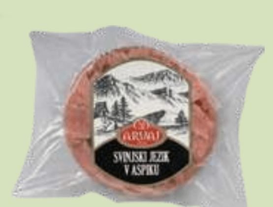 Svinjski Jezik v Aspiku cena za kg Arvaj - Akcija v trgovini E.Leclerc