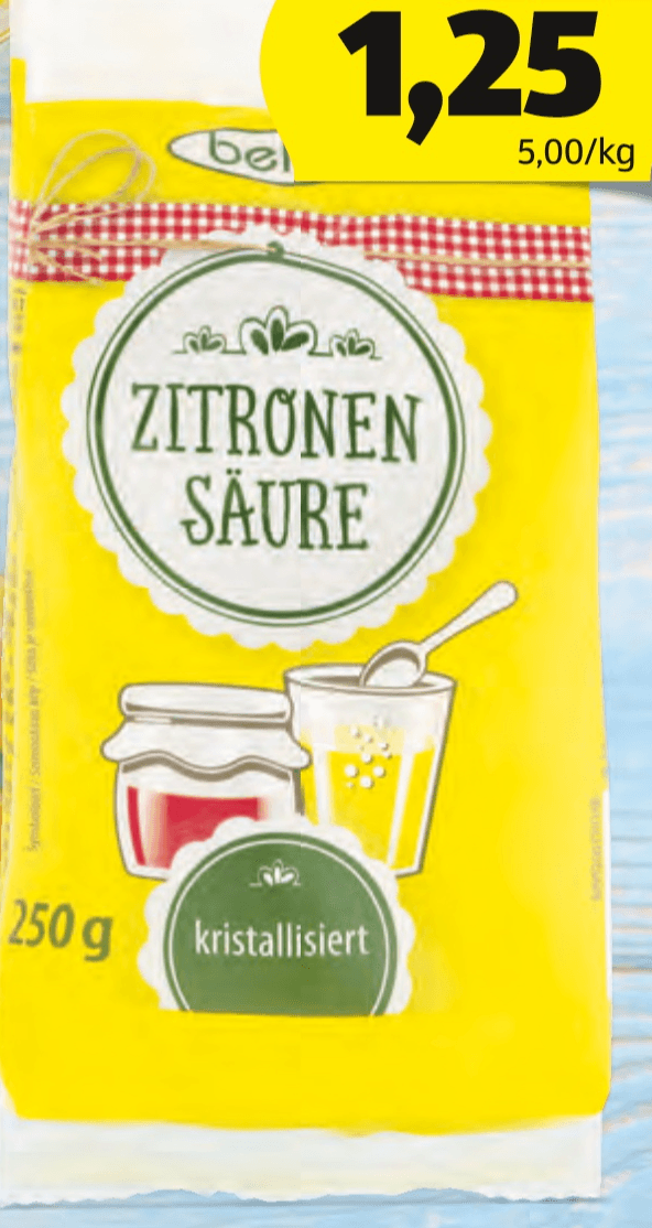 Bella Citronska kislina 250 g - Akcija v trgovini Hofer