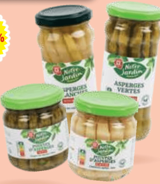 Šparglji Notre Jardin - Akcija v trgovini E.Leclerc