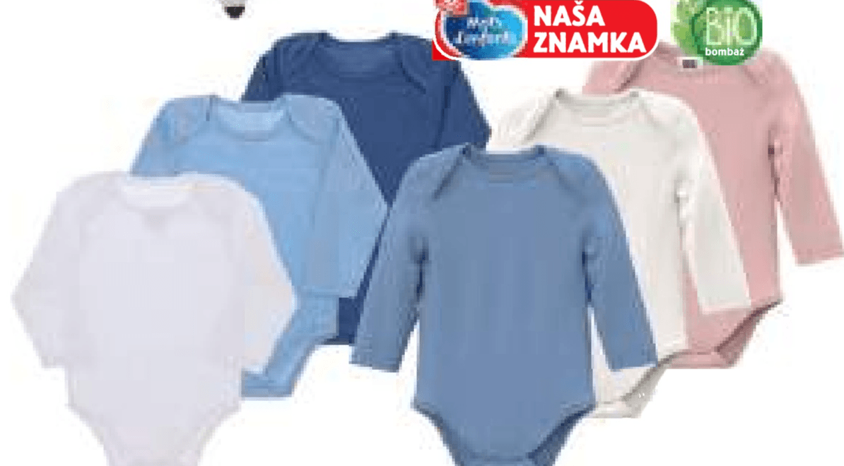 3X Otroški bodi z dolgimi rokavi - Akcija v trgovini E.Leclerc