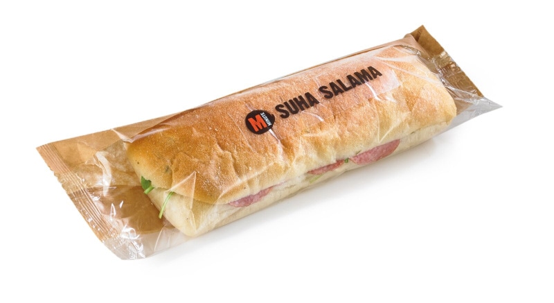 Sendvič s piščančjo salamo in svežo kumaro Minute 200 g - Akcija v trgovini Mercator
