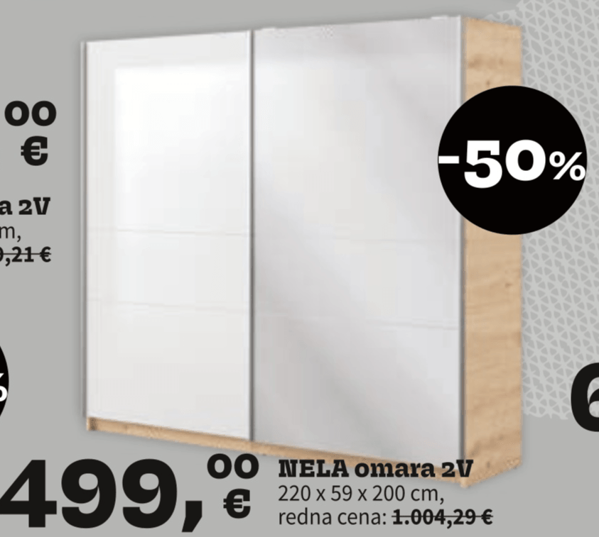 NELA omara 2V - Akcija v trgovini Prima