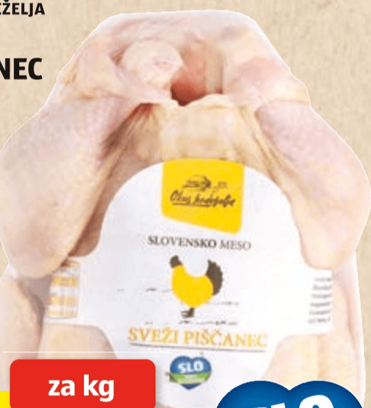 Sveži piščanec Pivka - Akcija v trgovini Hofer