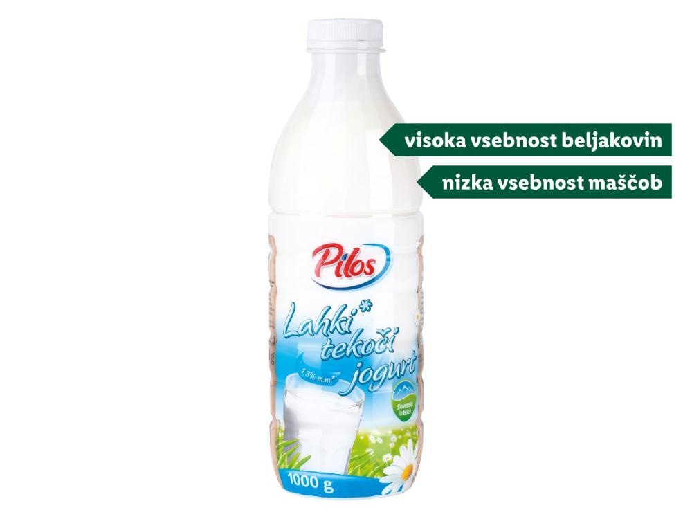 Pilos Lahki navadni tekoči jogurt 1 l - Akcija v trgovini Lidl